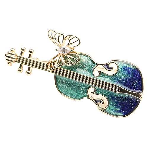 FRCOLOR Geigenanzugstift Instrument Kleidung Brosche Pin Hut Reversnadel Broschen für Frauen Dame Brosche Broschen für Kleidung Frauen Brosche Hutclip Anzugbrosche Geigenstift Legierung von FRCOLOR