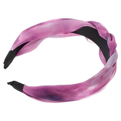 FRCOLOR Stirnband mit breiter Krempe haarschmuck für frauen flauschiges stirnband Haarbänder Tiara Haarschmuck für Damen Haarband Erwachsener Kopfbedeckung Tuch Dioptischer Lila Fräulein von FRCOLOR