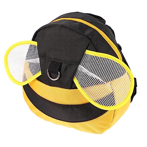 FRCOLOR Gelber Mit Anti-Verlust-Funktion Und Zugseil Junge Mädchen-Schultasche Für Schule Kindergarten Ergonomisch Geformt Großes Fassungsvermögen Verstellbare Schultergurte Sicherer Reißv von FRCOLOR