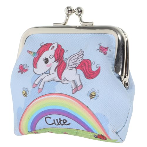 FRCOLOR Geldbeutel für Mädchen Trendy Frauen geldbörse Einhorn Handtasche klein Einhornbalken Mini -Geldbörse Mädchen Handtasche Geldbörsen süße Handtasche Damen Accessoires Metall von FRCOLOR
