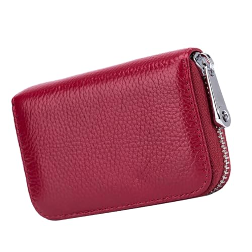 FRCOLOR Kartentasche RFID Kartenschutz Geldbörse Herren mit Reißverschluss Tragbarer Kartenhalter für Reisen Kompaktes Design für Ausweise und Kreditkarten von FRCOLOR