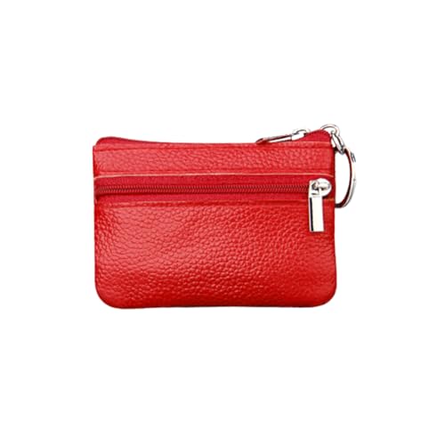 FRCOLOR Geldbörse Süße Münzgrundstück Kleine Münzgrundstück Kartenhalter Für Damen Frauen-pu-Brieftasche Münzhalter Aus Pu-Leder Süßes Kleines Portemonnaie Rot von FRCOLOR