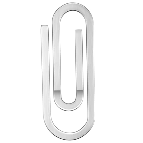 FRCOLOR Geldbörse aus Metall Geldklammern für klein Herren Geldbörse Cash-Clip große Geldklammer Großgeldklammer Ticket-Clip-Halter Geldklammer aus Rostfreier Silber von FRCOLOR