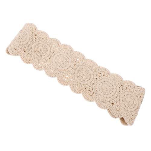 FRCOLOR Breiter Kopfschmuck Für Frauen Aus Baumwolle Modisches Handgeknüpftes Haarband Mit Uv-schutz Vielseitig Als Schal Oder Gürtel Tragbar Für Frühling Und Sommer von FRCOLOR