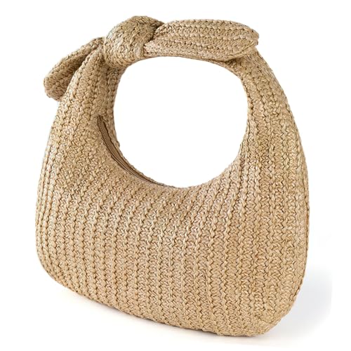 FRCOLOR Gewebte Handtasche für Damen Tragetasche mit Praktischem Design für Strand Einkaufen und Freizeit Vielseitige Tasche mit Stilvollem Aussehen FRCOLOR Gewebte Handtasche für Damen Tragetasche mit Praktischem Design für Strand Einkaufen und Freizeit Vielseitige Tasche mit Stilvollem Aussehen von FRCOLOR