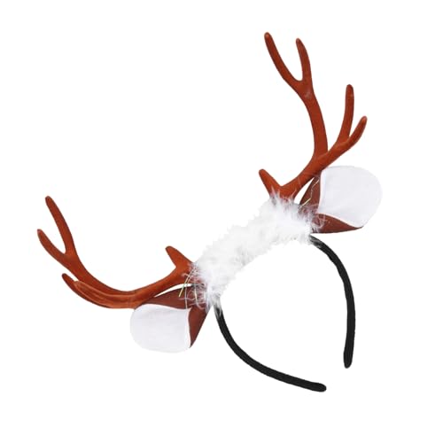 FRCOLOR Geweih Stirnband Für Junge Mädchen Haarreif Weihnachten Cosplay Kopfschmuck Aus Geweih Für Festivals Und Partys von FRCOLOR