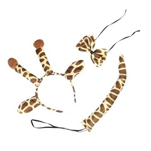 FRCOLOR Giraffen Kostüm Für Junge Mädchen Mit Stirnband Und Fliege Dekoratives Tierkostüm Für Cosplay Geburtstage Und Feste von FRCOLOR