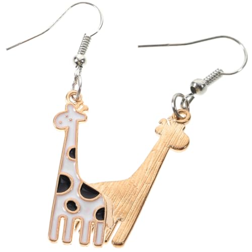 FRCOLOR Giraffen ohrhänger aus Langlebiger Modische Tierohrringe für Damen Attraktives Design Leicht und Angenehm als Geschenk für Frauen und Mädchen von FRCOLOR