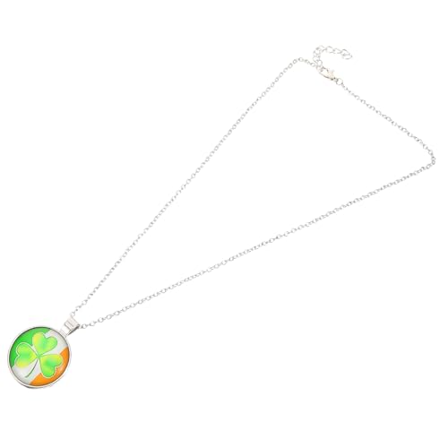 FRCOLOR Kleeblatt-halskette Mit Anhänger Für Damen St Patricks Day-halskette Aus Modische Halskette Mit Kleeblatt-anhänger Für Mädchen von FRCOLOR