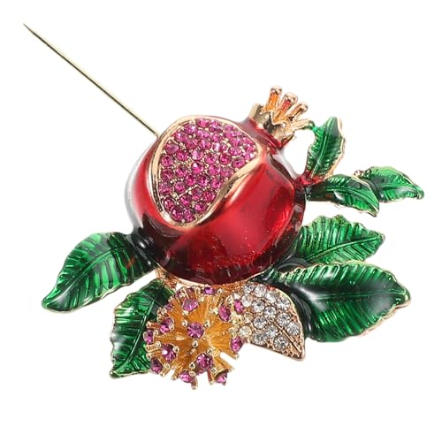 FRCOLOR Granatapfel Emaille Kleidungsdruckknopf Schalkragen Anstecknadel Für Selbstgemachte Hemden Hemd Anstecknadel Emaille Blumen Anstecknadel Kleider Kleidungs Dekoration von FRCOLOR