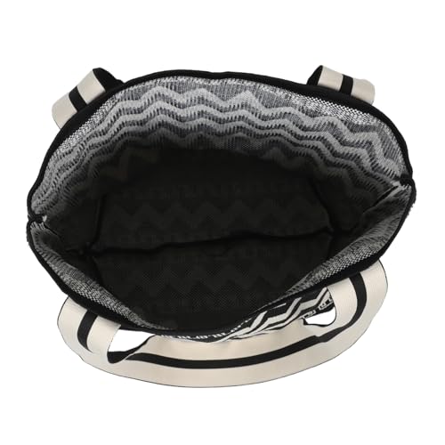 FRCOLOR Große Kapazität Gestrickte Bucket Bag Damen Modische Gehäkelte Umhängetasche Vielseitige Schultertasche für Arbeit Shopping Reise und Freizeit von FRCOLOR