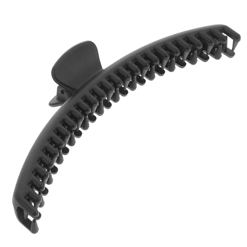 FRCOLOR Große Matte Klauenklammern für Frauen mit Feinem Haar Haizahn Haarnadel für Mädchenkrallenklammern für Kurze Haare Schwarz Schwarz von FRCOLOR