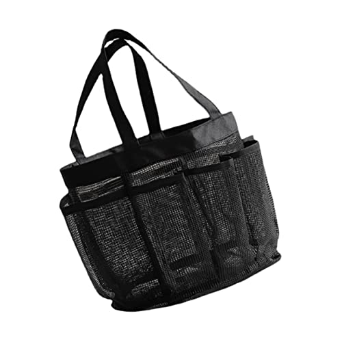 FRCOLOR Große Mesh Strandtasche Tragbare Netz Duschtasche Multifunktionale Kultur Organizer für Damen Faltbare Aufbewahrungstasche für Strand und Reisen von FRCOLOR