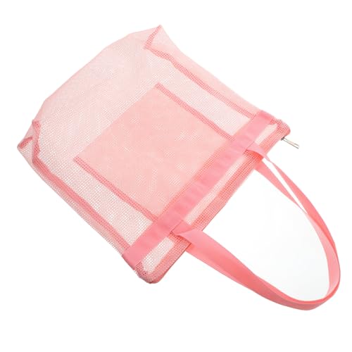 FRCOLOR Große Netz Strandtasche für Damen Leicht Wasserabweisend mit Praktischem Tragegriff für Outdoor Reisen Schwimmen und Strand mit Nassem und Trockenem Fach Robustes Nylonmaterial von FRCOLOR