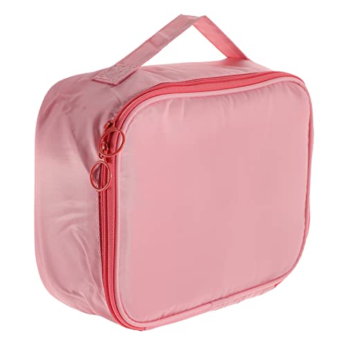 FRCOLOR Makeup Tasche Große Reise Kosmetiktasche Pink Tragbare Make up Tasche Mit Mehreren Fächern Für Kosmetik Und Toilettenartikel Organizer Für Damen Und Herren Perfekt Für Reisen Und von FRCOLOR