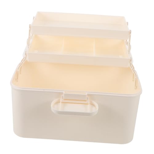 FRCOLOR 3schicht Mehrzweck-make-up-aufbewahrungsbox Faltbare Werkzeug-aufbewahrungsbox Dreilagige Nagellack-organizer Für Familie Und Reisen Transparent Tragbar von FRCOLOR