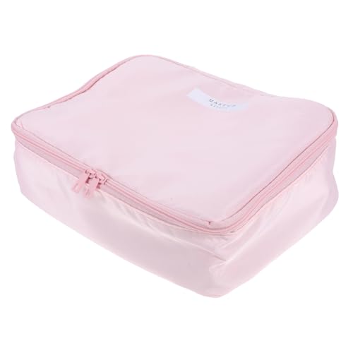 FRCOLOR Tragbare Kosmetiktasche Mit Großem Fassungsvermögen Reißverschluss-Design Wasserabweisendes Material Kompakte Reisetasche Für Damen Vielfältige Aufbewahrungsplätze Für von FRCOLOR