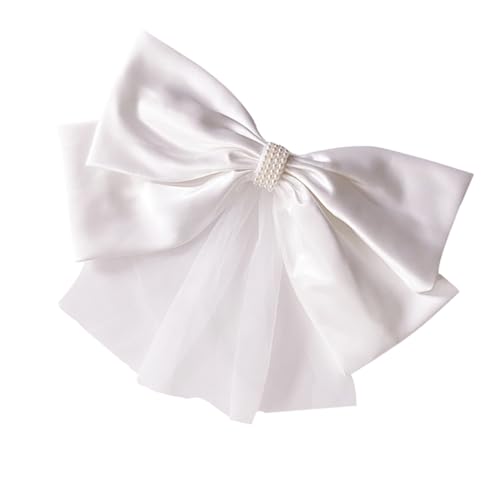 FRCOLOR Großer Schleifen Haarreif für Damen Handgefertigtes Hochzeitsaccessoire mit Einzigartigem Elegant für Partys Fotoshootings von FRCOLOR