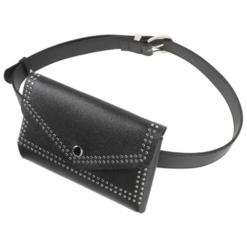 FRCOLOR Gürteltasche Aus Kunstleder Für Frauen Kleine Hüfttasche Abnehmbar Mit Punk-Motiven Stylische Reisetasche Mit Kunstlederriemen Viel Platz Für Kleinigkeiten von FRCOLOR