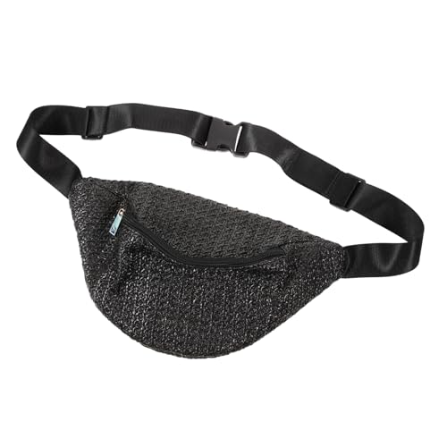 FRCOLOR Gewebte Damen-hüfttasche Gürteltasche Kleine Bauchtasche Stylische Tasche Für Reisen Parties Alltag Tragbar Leicht Geräumig Handy Geldbörse Kosmetik von FRCOLOR