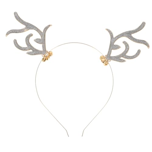 FRCOLOR Rentiergeweih Stirnband Glöckchen Haar Accessoire Für Weihnachten Passt Für Junge Mädchen Und Erwachsene von FRCOLOR