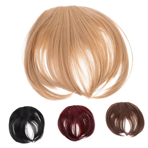 FRCOLOR 4stücke Teiliges Clip Damen Natürliche Haarsträhnen Für Stilvolle Frisuren Einfache Anwendung Für Partys Und Besondere Anlässe von FRCOLOR