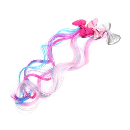FRCOLOR Haar-accessoires Für Mädchen 3-teiliges Set Mit Schleife Clip-in-haarverlängerungen Für Jungen Und Mädchen von FRCOLOR