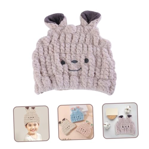 FRCOLOR Haar trocknungs hut für Junge Mädchen Saugfähige Schnell Trocknende Badekappe aus Weichem Material Haarbruch und Frizz Leicht und Bequem für Zuhause und Reise von FRCOLOR