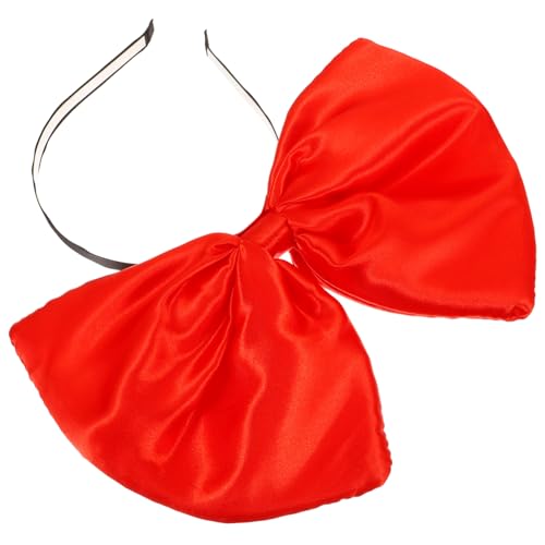 FRCOLOR Innovatives Weihnachts-stirnband Für Damen Große Schleife Modisch Und Bequem Für Partys Rot von FRCOLOR