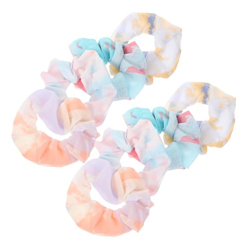 FRCOLOR Haargummis 8 Stück Batik-haargummis Mit Farbverlauf Modisches Haar-accessoire Für Frauen Zufällige Farbe von FRCOLOR