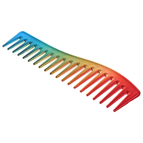 FRCOLOR Herren Haardesign Kamm Mit Breiten Zähnen Hochwertiger Abs Friseurkamm Für Retro Haarschnitte Und Locken Komfortabel Langlebig Für Männer Frisuren von FRCOLOR