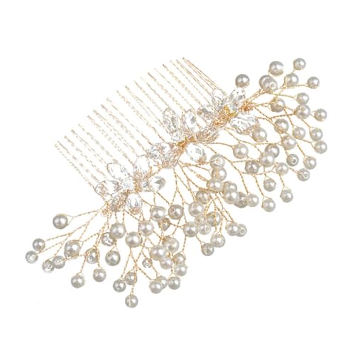 FRCOLOR Haarkamm für die Braut Haarkamm Braut Brautjungfer Braut Haarnadel hochzeitshaar schmuck wedding hair accessories Haarspangen Haar Klammern Braut Haarkamm Hochzeit Haarkamm Perle von FRCOLOR