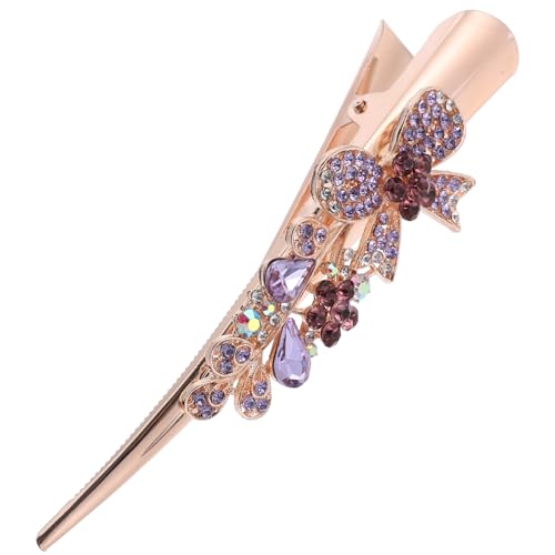 FRCOLOR Haarklammer In Rechnung Gestellt Entenschnabel-haarspange Für Mädchen Abs Puff Krokodil-haarspange Clip Haarband Schmetterlings-haarspangen Gold Lockenwickler Metall Violett FRCOLOR Haarklammer In Rechnung Gestellt Entenschnabel-haarspange Für Mädchen Abs Puff Krokodil-haarspange Clip Haarband Schmetterlings-haarspangen Gold Lockenwickler Metall Violett von FRCOLOR