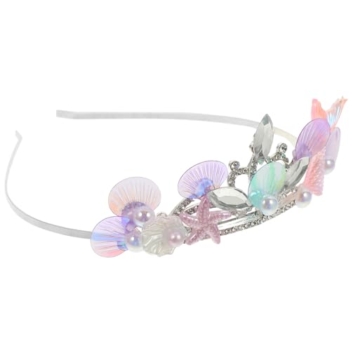 FRCOLOR Strass-stirnband Für Mädchen Metall-krone Mit Meerjungfrauen- Haar-schmuck Für Geburtstag Und Party Einzigartiges Accessoire von FRCOLOR