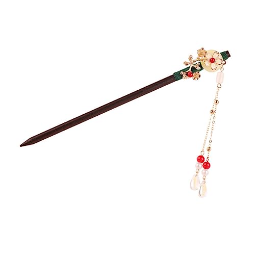 FRCOLOR Haarnadel Aus Holz Brautschmuck Haare Hanfu Haarschmuck Strassstein Haarstab Haarschmuck Für Damen Essstäbchen Für Brauthaare Haarknoten-stick Fräulein Kupfer Quaste Haarteil von FRCOLOR