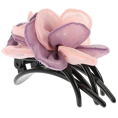 FRCOLOR Haarnadel Haarklammer Chiffon Krallenclip Haarspangen Kiefer Klaue Haarspange Mit Starkem Halt Klauenhaarclips Kiefer Haarspange Zähne Klaue Clip Südkorea Hochzeit Mutter Juan-garn von FRCOLOR