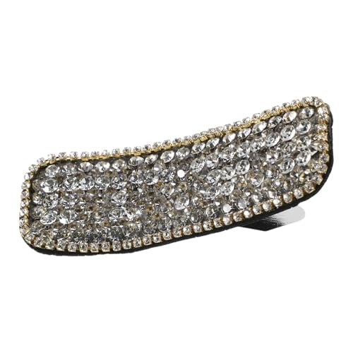 FRCOLOR Haarnadel Glitzernder Krallenclip Funkelnde Haarspangen Druckknöpfe Für Mädchen Haarspangen Schnappen Elegante Haarspangen Damen Modische Haarspangen Cooler Clip Weiß Strasssteine von FRCOLOR