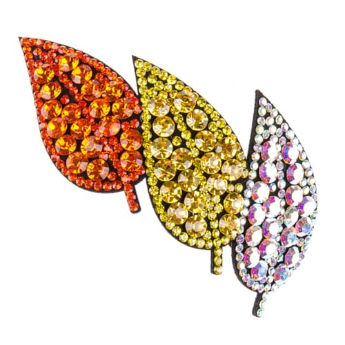 FRCOLOR Haarnadel Haarspange Mit Strass-blättern Hinterlässt Haarspangen Party Frauen Kopfschmuck Blatt Haarspange Funkeln Haarstyling-clip Hochzeit Strasssteine Kristall Hinterkopf Braut von FRCOLOR