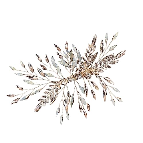 FRCOLOR Strass Blatt Haar Clip für Hochzeit Haarspange Haarnadel Frauen Haar Schmuck von FRCOLOR