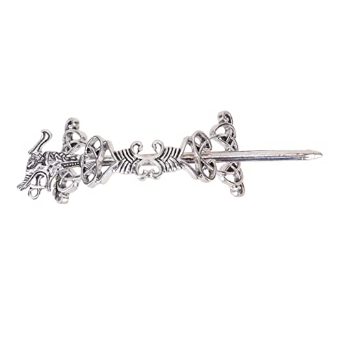 FRCOLOR Alloy Retro Haarnadel Im Ethno-stil Vintage Haarspange Mit Keltischem Für Und Mädchen Haarschmuck-zubehör Silber Für Partys Und Feiern von FRCOLOR