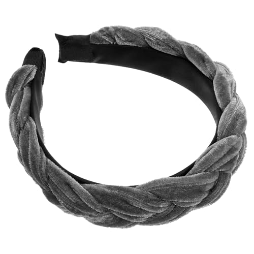 FRCOLOR Haarreif Für Frauen Mit Kreuz Breiter Geflochtener Haarschmuck Elegant Und Einzigartig Für Mädchen Und Damen Feine Struktur Und Verarbeitung von FRCOLOR