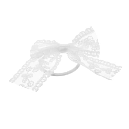 FRCOLOR Elegantes Haarband Mit Spitzenschleife Haargummis Perfekt Für Damen Und Mädchen Mit Pferdeschwanzhalter von FRCOLOR