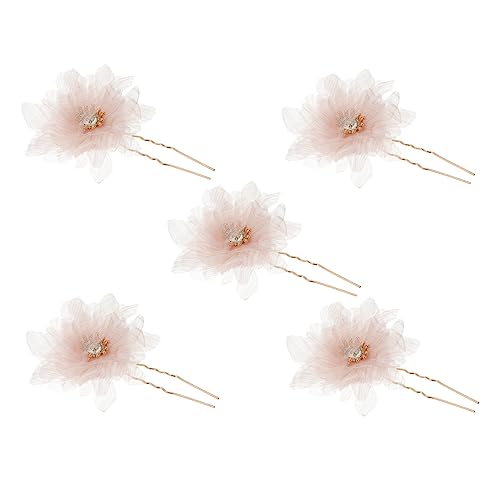 FRCOLOR Haarschmuck Für Die Braut Haarnadel Mit Blumenmuster Aus Garn Perfekt Für Hochzeiten Partys Und Den Täglichen Gebrauch von FRCOLOR