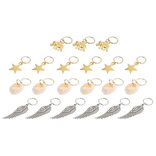 FRCOLOR 21stücke Haarschmuck Für Zöpfe Damen Zopfaccessoires Haar Ringe Charms Flechten Haar Dekoration Zubehör von FRCOLOR