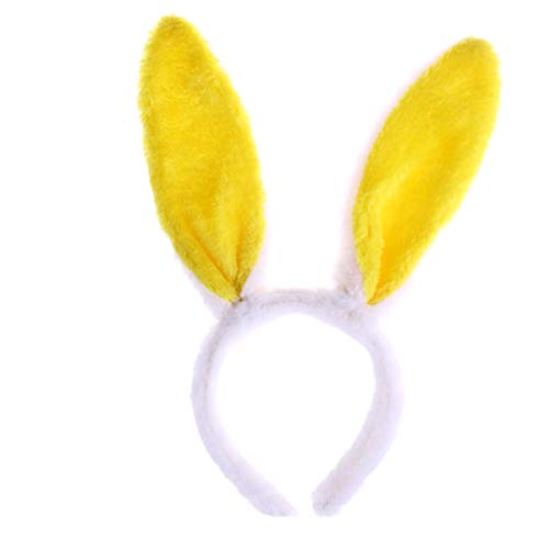 FRCOLOR Haarschmuck Ohren Haustier Plüschtier Hundestirnband Schweineohren Hasenohren Stirnband Hasenzubehör Rosa Hasenohren Haarreifen Für Tierkostüme Babybogen Riesige Ohren Weiß von FRCOLOR