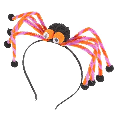 FRCOLOR Haarschmuck Party-stirnbänder Für Erwachsene Spinnenfrauenkostüm Zubehör Karnevals- Karnevals Festival-kopfbedeckung Spinnen- Requisiten Damen Stoff Halloween von FRCOLOR