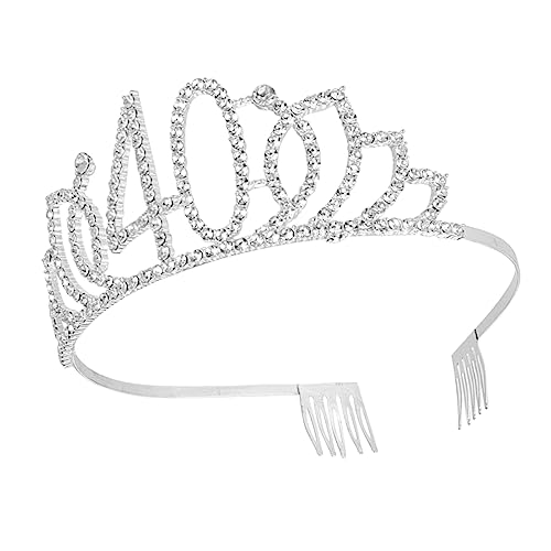 FRCOLOR Haarschmuck Stirnbänder Für Mädchen Kamm 40. Geburtstag Prinzessin Geburtstag Diademe Für Mädchen Geburtstag Kopfbedeckung Geburtstag Prinzessin In Erinnerung Stirnband Kind Krone von FRCOLOR