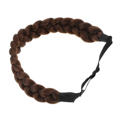 FRCOLOR Verstellbares Stirnband Haarteile Für Zöpfe Manschetten Befestigt Geflochtene Perücke Gedrehtes Zopf-stirnband Für Frauen Handgefertigtes Haarflechtwerkzeug von FRCOLOR
