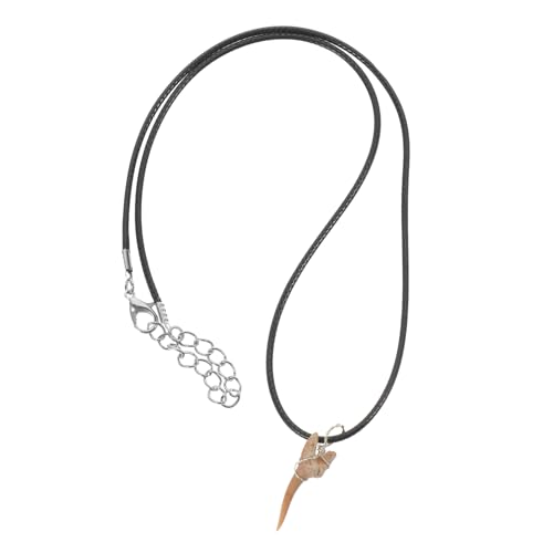 FRCOLOR Haifischzahn Halskette für Männer Einzigartige Anhänger aus Echtem Haifischzahn mit Verstellbarem Lederband Perfektes für Besondere Anlässe und Stilvollen Schmuck von FRCOLOR