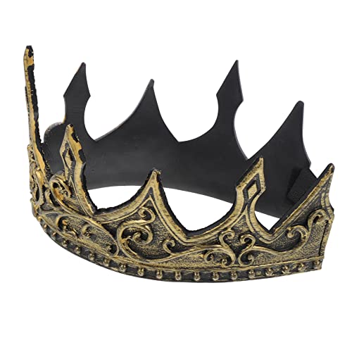 FRCOLOR Halloween Cosplay Royal King Stirnband Retro Königskrone Für Jungen Hochzeitszeremonie Dekorationen Prinzessin Zylinder Hut Geschenk Kuchen Junge Steampunk Silber Königin von FRCOLOR